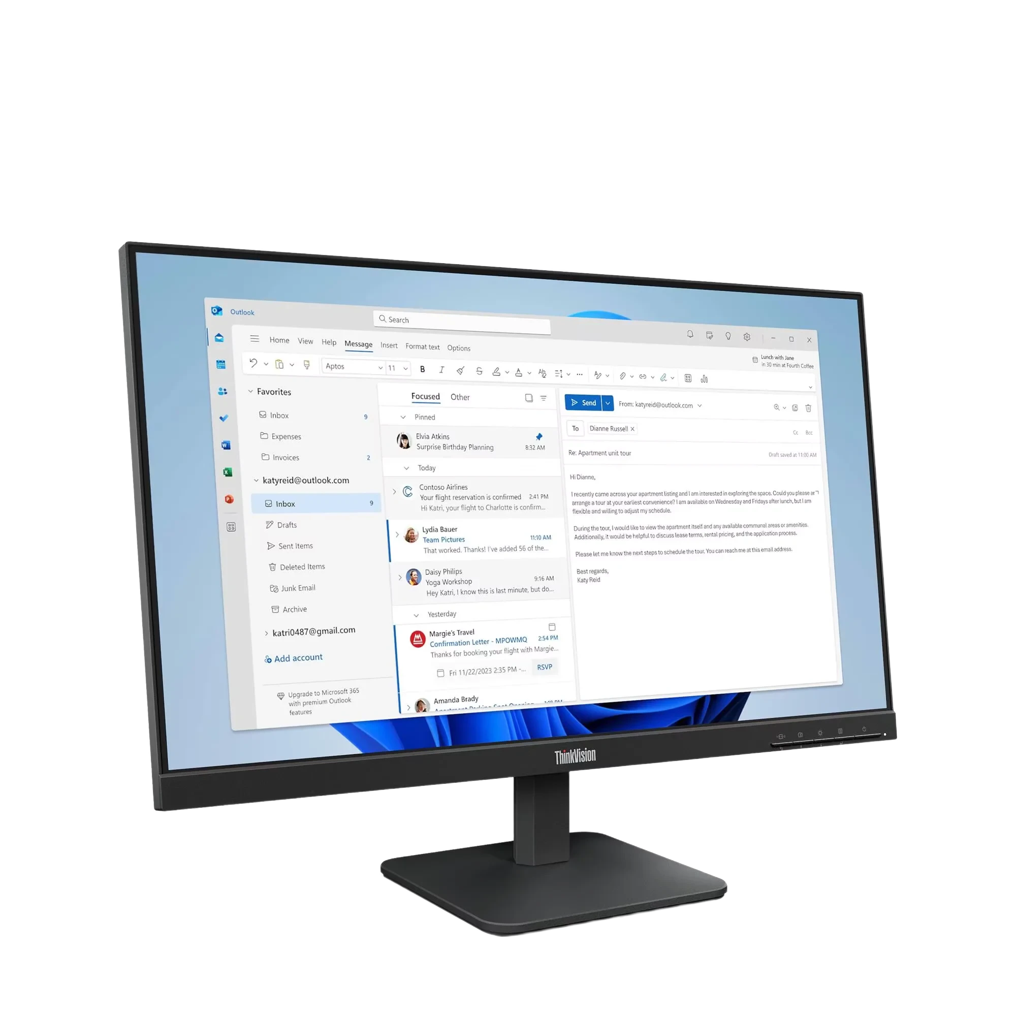 COMPUTADOR LENOVO THINK CENTER NEO 50Q GEN 5 CORE I5 210H RAM 8GB SSD M2 512GB LINUX + MONITOR 23.8P - Image 4